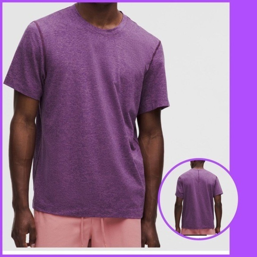 Lululemon Soft Jersey Short-Sleeve Shirt men's tee‎ size XXL NWT PURPLE